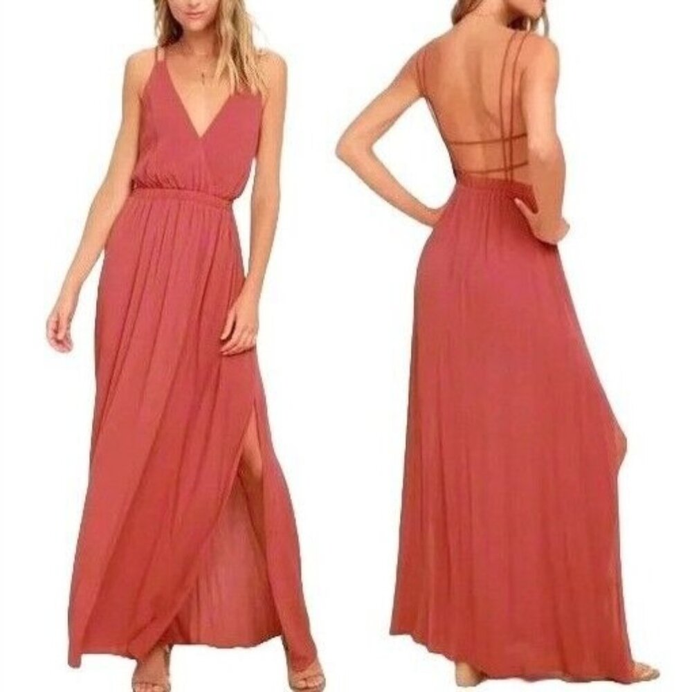 Lulu's Terracotta Maxi Dress